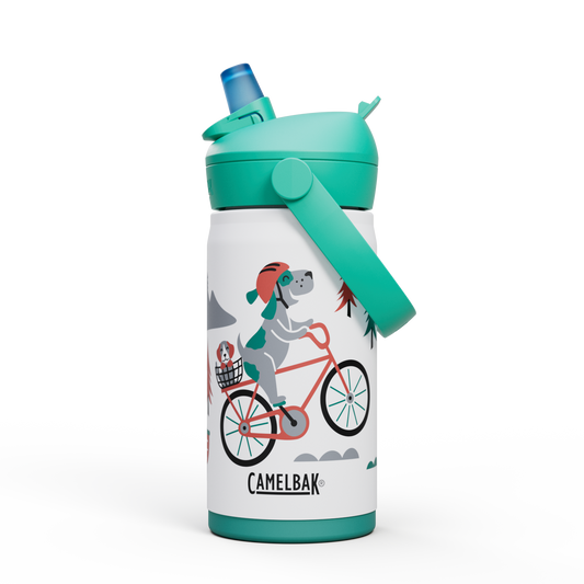 Thrive™ Flip Straw Kids 12oz Bottle, Insulated Stainless Steel Q5 image 1